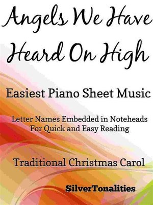 cover image of Angels We Have Heard On High Easiest Piano Sheet Music